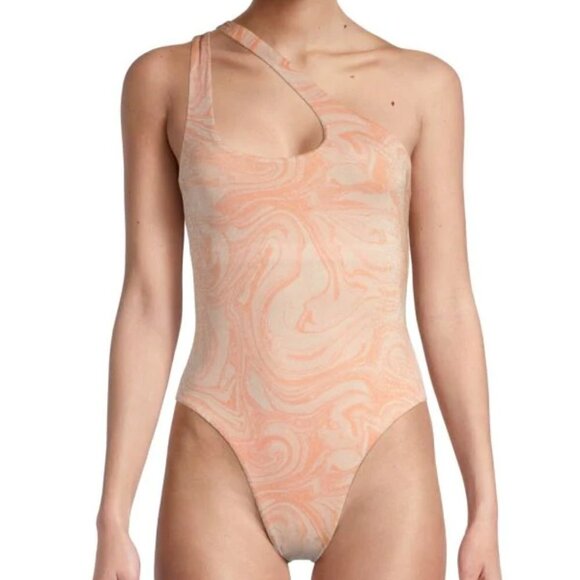 New L*Space Shine On Shimmer Phoebe All Swirled Up One Piece Swimsuit NWT Sz 10 - Picture 5 of 15